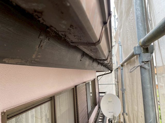 加古川市の劣化した雨樋